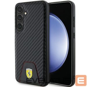 Muu telefoni lisavarustus Ferrari  Ferrari Carbon Stitched Bottom case for Samsung Galaxy S24+ - black