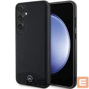Muu telefoni lisavarustus Mercedes-Benz  Mercedes Leather Textured & Plain MagSafe case for Samsung Galaxy S24 - black 