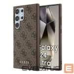 Muu telefoni lisavarustus Guess  Guess 4G Metal Gold Logo case for Samsung Galaxy S24 Ultra - brown 