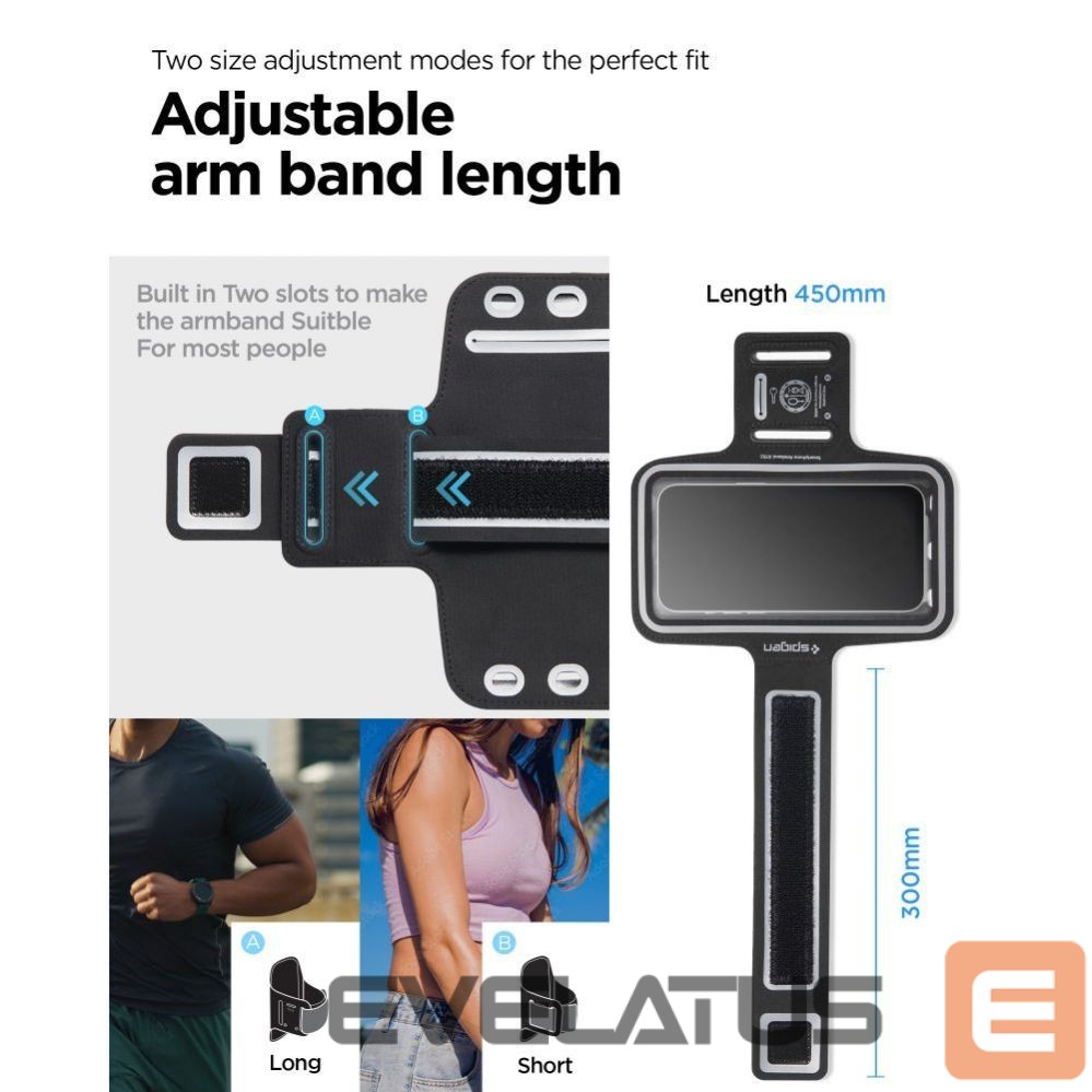 Muu telefoni lisavarustus Spigen Spigen A703 sports armband 6.9'' - black