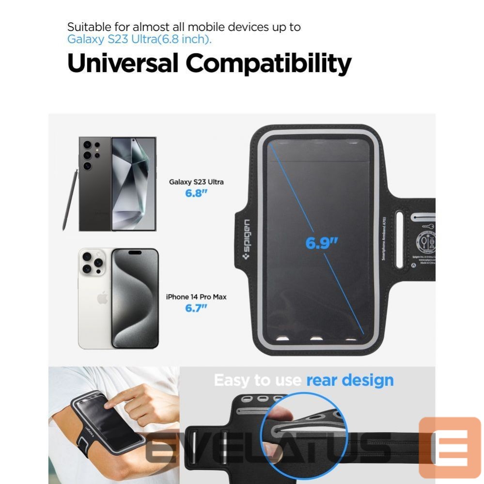 Muu telefoni lisavarustus Spigen Spigen A703 sports armband 6.9'' - black