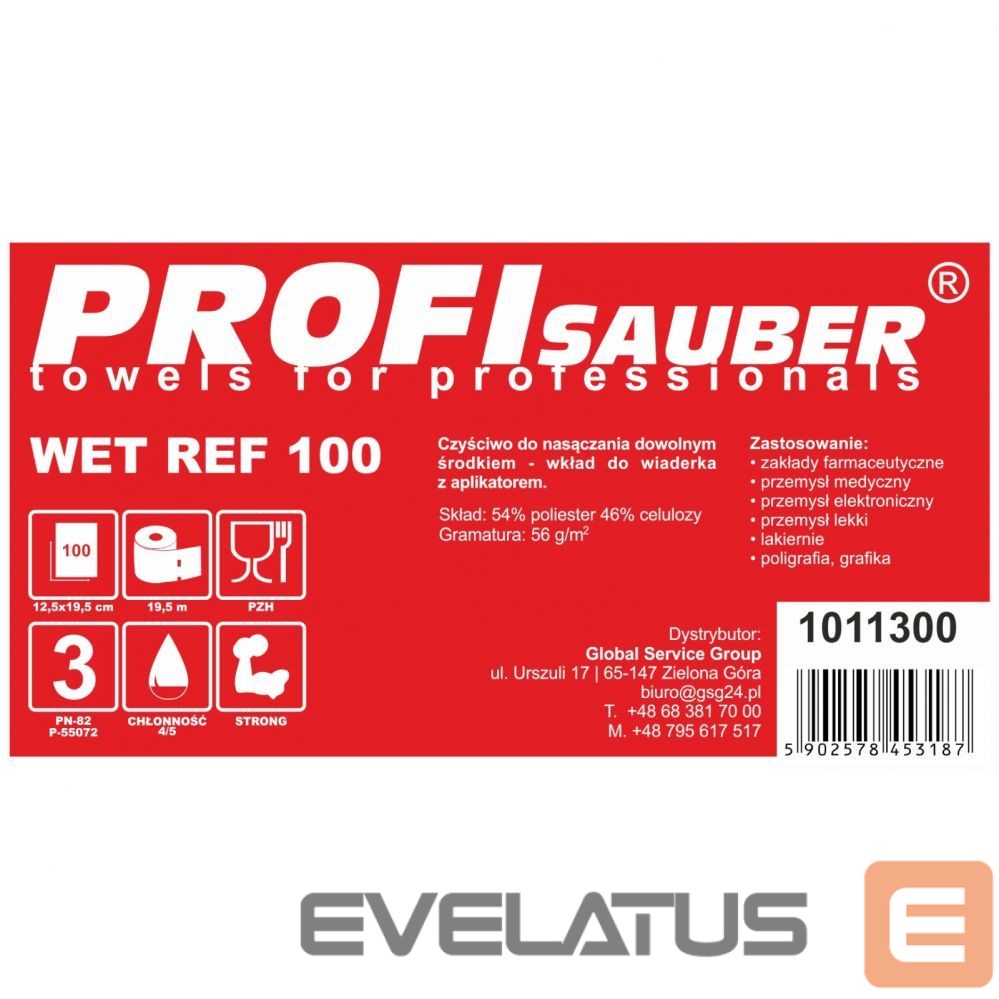 Muu telefoni lisavarustus Profi Sauber POWER ProfiSauber WET REF 100 soaking cloths - INSERT