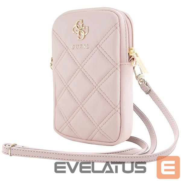 Muu telefoni lisavarustus Guess Guess Zip Quilted 4G bag - pink