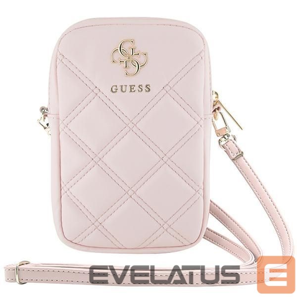 Muu telefoni lisavarustus Guess Guess Zip Quilted 4G bag - pink