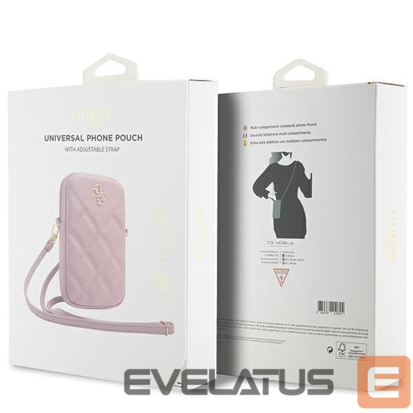 Muu telefoni lisavarustus Guess Guess Zip Quilted 4G bag - pink