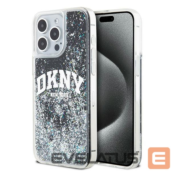 Tagakaaned DKNY DKNY Liquid Glitter Big Logo iPhone 13 Pro Max Case - Black