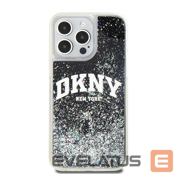 Tagakaaned DKNY DKNY Liquid Glitter Big Logo iPhone 13 Pro Max Case - Black