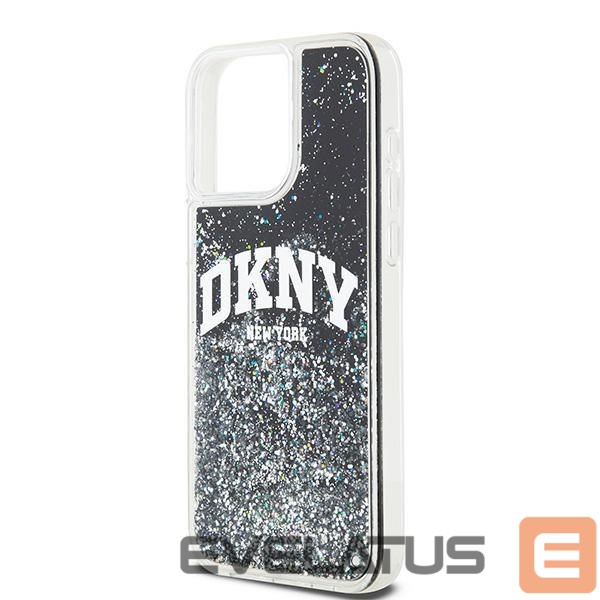 Tagakaaned DKNY DKNY Liquid Glitter Big Logo iPhone 13 Pro Max Case - Black