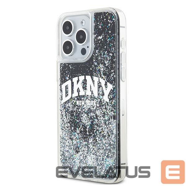 Tagakaaned DKNY DKNY Liquid Glitter Big Logo iPhone 13 Pro Max Case - Black