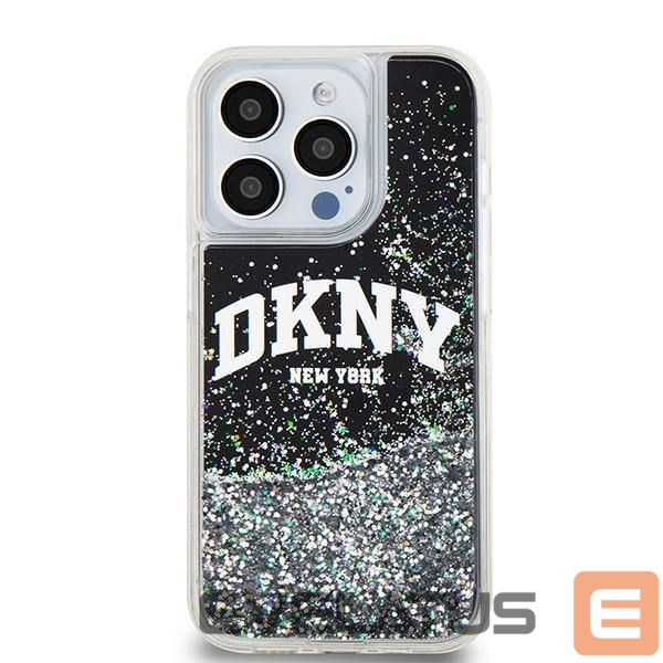 Tagakaaned DKNY DKNY Liquid Glitter Big Logo iPhone 14 Pro Case - Black
