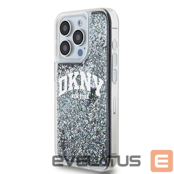 Tagakaaned DKNY DKNY Liquid Glitter Big Logo iPhone 14 Pro Case - Black