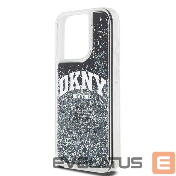 Tagakaaned DKNY DKNY Liquid Glitter Big Logo iPhone 14 Pro Case - Black