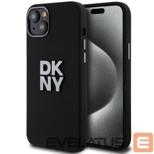 Tagakaaned DKNY  DKNY Liquid Silicone Metal Logo iPhone 15/14/13 Case - Black 