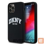 Tagakaaned DKNY  DKNY Liquid Silicone White Printed Logo MagSafe Case for iPhone 12/12 Pro - Black 