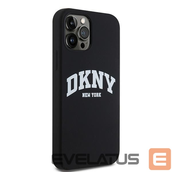 Tagakaaned DKNY DKNY Liquid Silicone White Printed Logo MagSafe Case for iPhone 12/12 Pro - Black