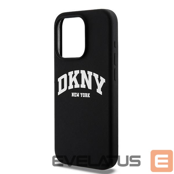 Tagakaaned DKNY DKNY Liquid Silicone White Printed Logo MagSafe Case for iPhone 13 Pro / 13 - Black