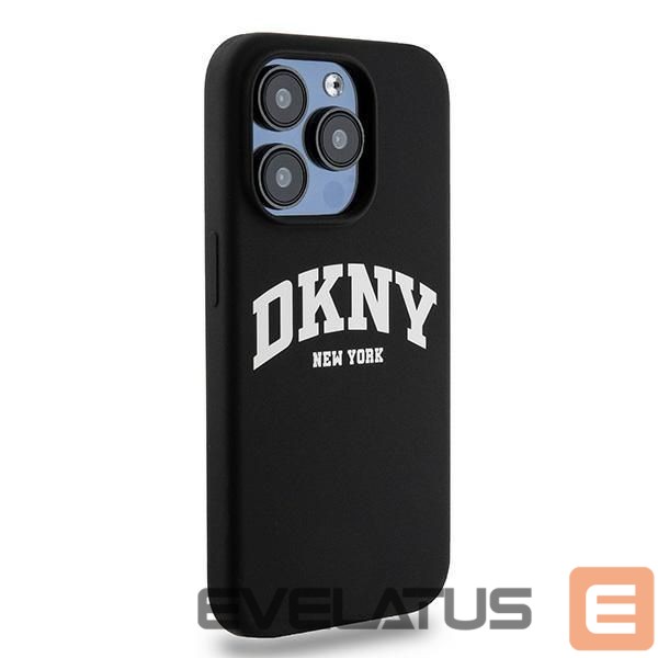 Tagakaaned DKNY DKNY Liquid Silicone White Printed Logo MagSafe Case for iPhone 13 Pro / 13 - Black