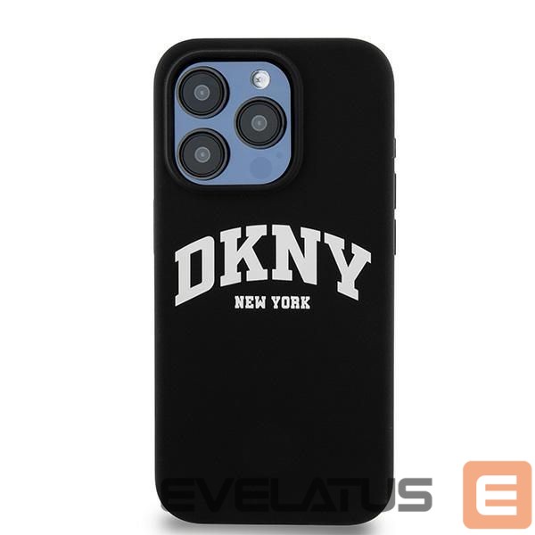 Tagakaaned DKNY DKNY Liquid Silicone White Printed Logo MagSafe Case for iPhone 13 Pro / 13 - Black