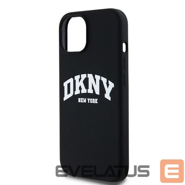 Tagakaaned DKNY DKNY Liquid Silicone White Printed Logo MagSafe Case for iPhone 15 / 14 / 13 - Black