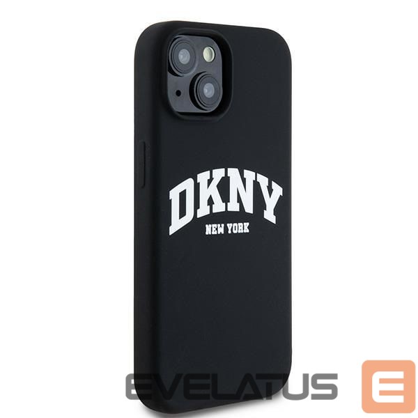 Tagakaaned DKNY DKNY Liquid Silicone White Printed Logo MagSafe Case for iPhone 15 / 14 / 13 - Black