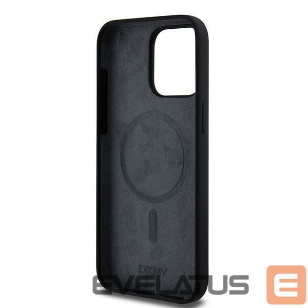 Tagakaaned DKNY DKNY Liquid Silicone White Printed Logo MagSafe case for iPhone 15 Pro Max - black
