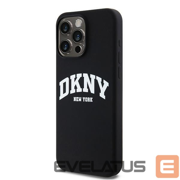 Tagakaaned DKNY DKNY Liquid Silicone White Printed Logo MagSafe case for iPhone 15 Pro Max - black