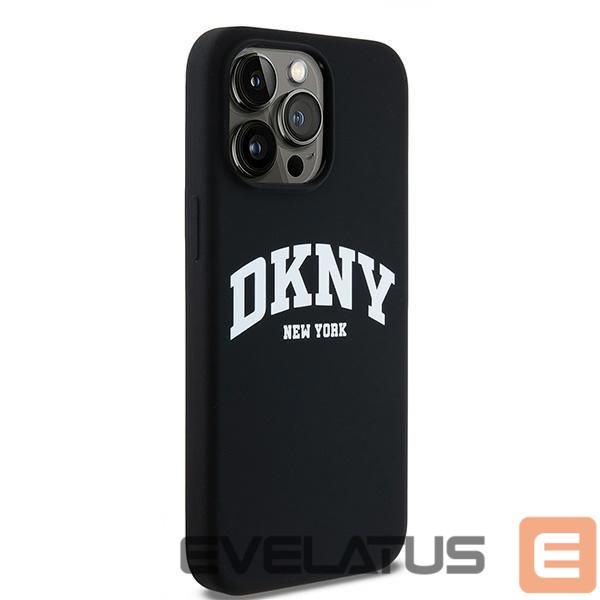 Tagakaaned DKNY DKNY Liquid Silicone White Printed Logo MagSafe case for iPhone 15 Pro Max - black