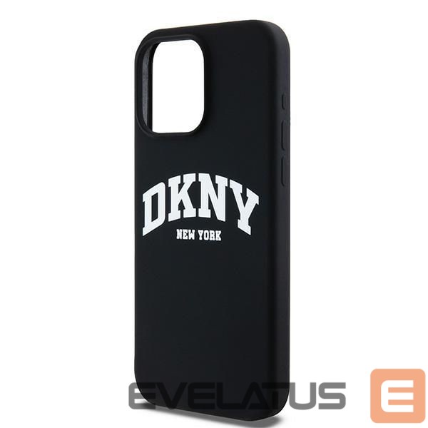 Tagakaaned DKNY DKNY Liquid Silicone White Printed Logo MagSafe case for iPhone 15 Pro Max - black