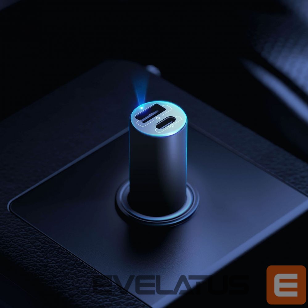 Kaabel 3MK 3mk Hyper Car Charger USB-C USB-A 100W - silver