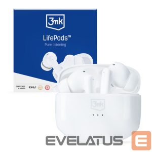 Muu telefoni lisavarustus 3MK  3mk LifePods in-ear wireless Bluetooth 5.3 ANC headphones - white 