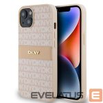 Muu telefoni lisavarustus DKNY  DKNY Leather Mono Stripe & Metal Logo case for iPhone 15 / 14 / 13 - pink 
