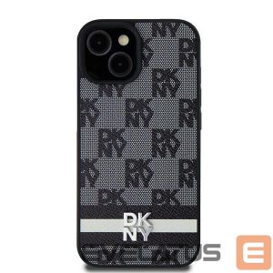 Muu telefoni lisavarustus DKNY  DKNY Leather Checkered Mono Pattern & Printed Stripes Case for Samsung Galaxy S24 Ultra - Black 