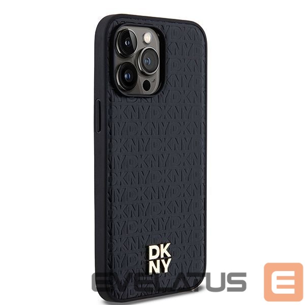 Muu telefoni lisavarustus DKNY DKNY Leather Pattern Metal Logo MagSafe case for iPhone 13 Pro Max - black