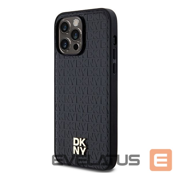 Muu telefoni lisavarustus DKNY DKNY Leather Pattern Metal Logo MagSafe case for iPhone 13 Pro Max - black