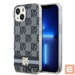 Muu telefoni lisavarustus DKNY  DKNY IML Checkered Mono Pattern & Printed Stripes MagSafe Case for iPhone 15/14/13 - Black 