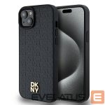 Muu telefoni lisavarustus DKNY  DKNY Leather Pattern Metal Logo MagSafe Case for iPhone 15/14/13 - Black 