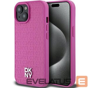 Muu telefoni lisavarustus DKNY  DKNY Leather Pattern Metal Logo MagSafe case for iPhone 15 / 14 / 13 - pink 