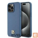 Muu telefoni lisavarustus DKNY  DKNY Leather Monogram Pattern Metal Logo MagSafe Case for iPhone 15 Pro Max - Blue 