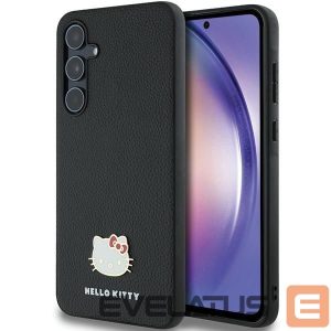 Muu telefoni lisavarustus Hello Kitty  Hello Kitty Metal Logo Kitty Head case for Samsung Galaxy A55 - black 
