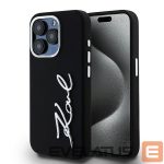 Muu telefoni lisavarustus Karl Lagerfeld  Karl Lagerfeld Silicone Metal Script Logo case for iPhone 15 Pro - black 