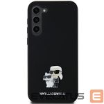 Muu telefoni lisavarustus Karl Lagerfeld  Karl Lagerfeld Silicone Karl&Choupette Metal Pin case for Samsung Galaxy A35 - black 