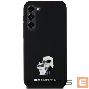 Muu telefoni lisavarustus Karl Lagerfeld  Karl Lagerfeld Silicone Karl&Choupette Metal Pin case for Samsung Galaxy A35 - black 
