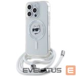 Muu telefoni lisavarustus Karl Lagerfeld  Karl Lagerfeld IML Choupette Head & Cord MagSafe case for iPhone 14 Pro - transparent 
