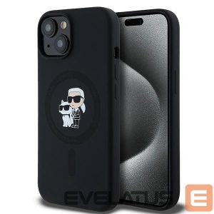 Muu telefoni lisavarustus Karl Lagerfeld  Karl Lagerfeld Silicone Karl&Choupette MagSafe case for iPhone 15 Plus / 14 Plus - black 