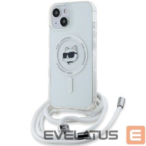 Muu telefoni lisavarustus Karl Lagerfeld  Karl Lagerfeld IML Choupette Head&Cord MagSafe case for iPhone 15 / 14 / 13 - transparent 