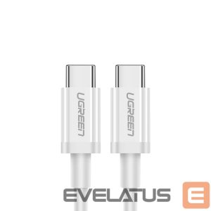 Kaabel Ugreen  Ugreen US264 60518 USB-C / USB-C PD QC AFC Cable 1m - White White