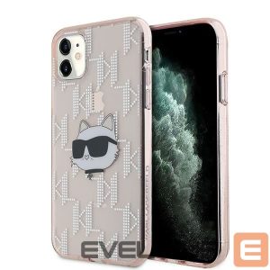 Muu telefoni lisavarustus Karl Lagerfeld  Karl Lagerfeld IML Choupette Head & Monogram case for iPhone 11 / Xr - pink 