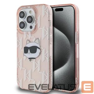 Muu telefoni lisavarustus Karl Lagerfeld  Karl Lagerfeld IML Choupette Head & Monogram case for iPhone 14 Pro Max - pink 