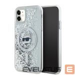 Muu telefoni lisavarustus Karl Lagerfeld  Karl Lagerfeld Liquid Glitter Choupette Head MagSafe Case for iPhone 11 / Xr - Transparent 
