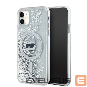 Muu telefoni lisavarustus Karl Lagerfeld  Karl Lagerfeld Liquid Glitter Choupette Head MagSafe Case for iPhone 11 / Xr - Transparent 
